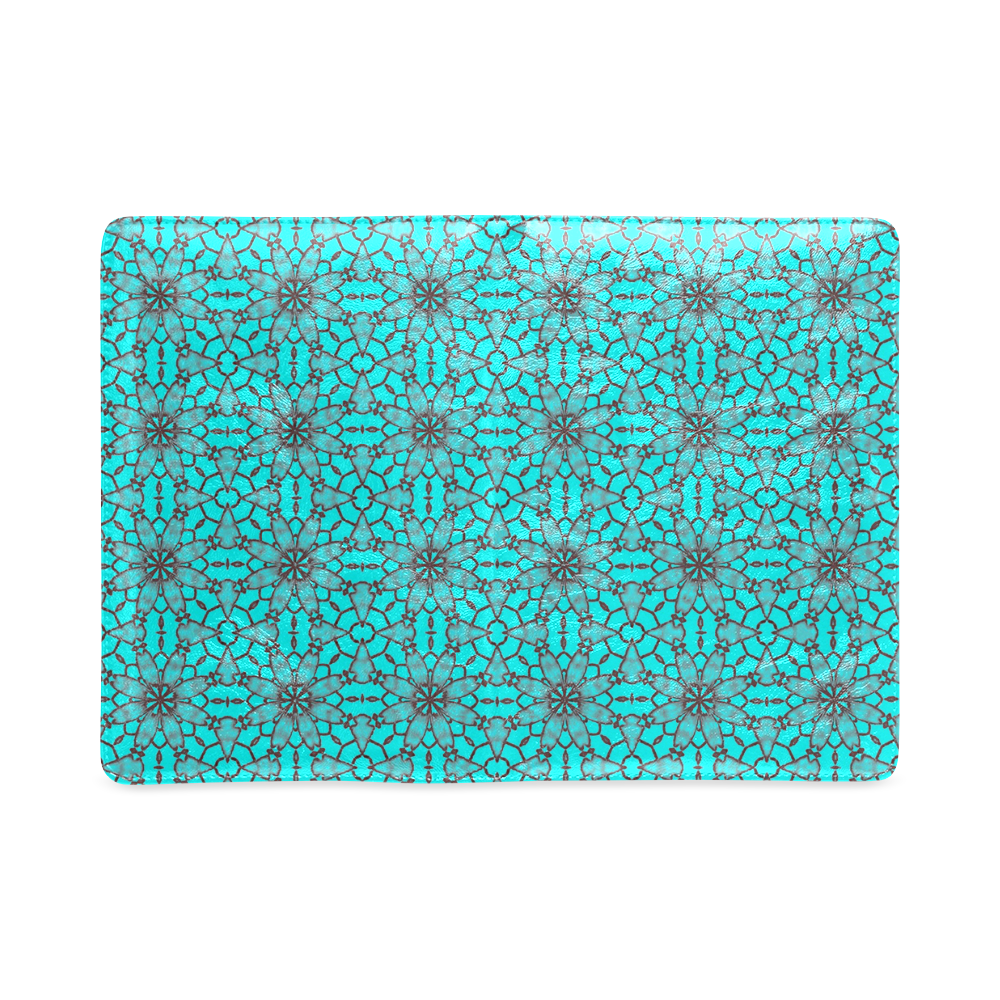 Sexy Teal and Black Floral Lace Custom NoteBook A5