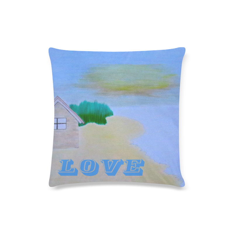 Love Custom Zippered Pillow Case 16"x16"(Twin Sides)