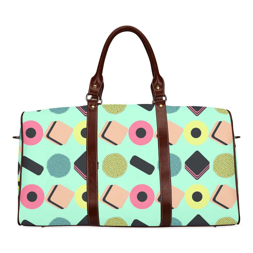 Liquorice Candy Mix Waterproof Travel Bag/Large (Model 1639) ID D1229434