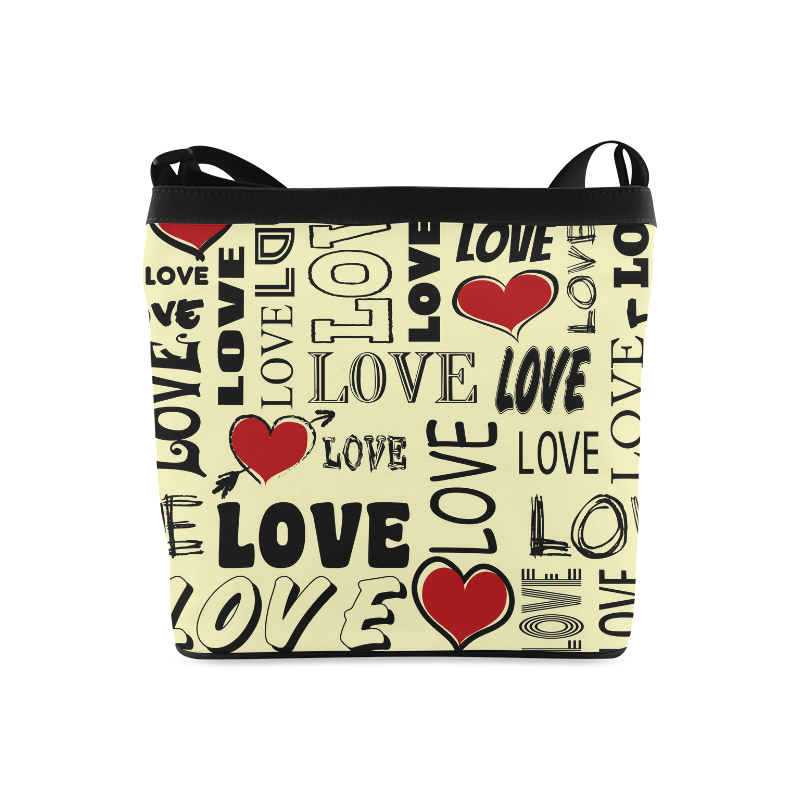 Love text design Crossbody Bags (Model 1613)