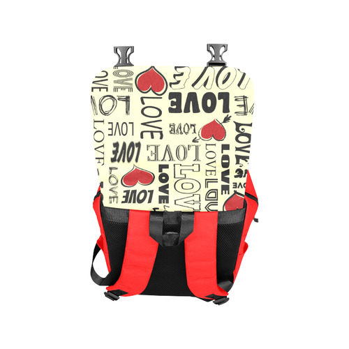 Love text design Casual Shoulders Backpack (Model 1623)