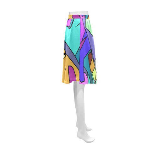 Geo Fun January C by FeelGood Athena Women's Short Skirt (Model D15)