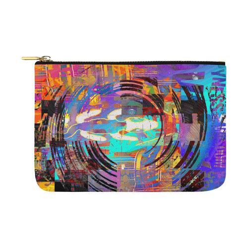 Abstract Art The Way Of Lizard multicolored Carry-All Pouch 12.5''x8.5''