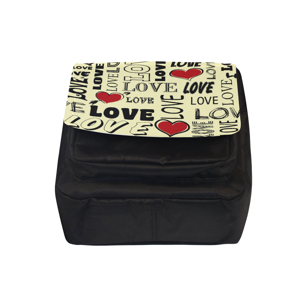Love text design Crossbody Nylon Bags (Model 1633)