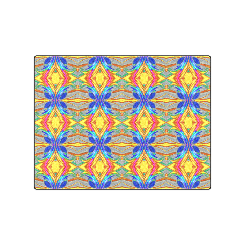 Abstract Colorful Ornament A Blanket 50"x60"