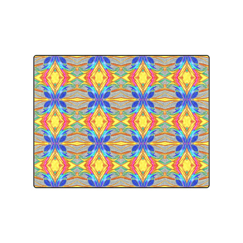 Abstract Colorful Ornament A Blanket 50"x60"
