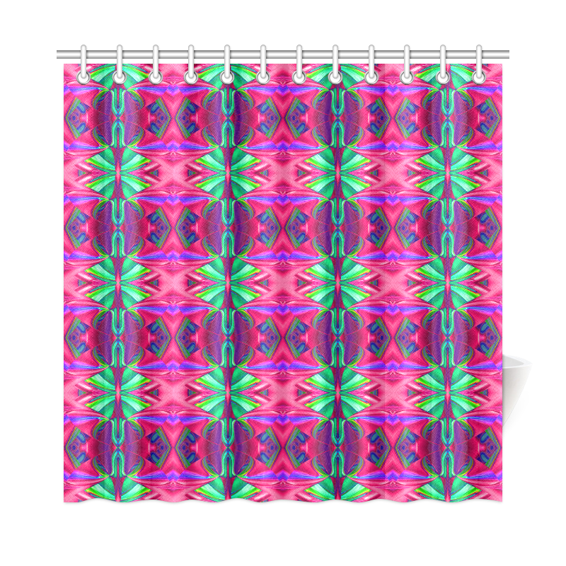 Colorful Ornament B Shower Curtain 72"x72"