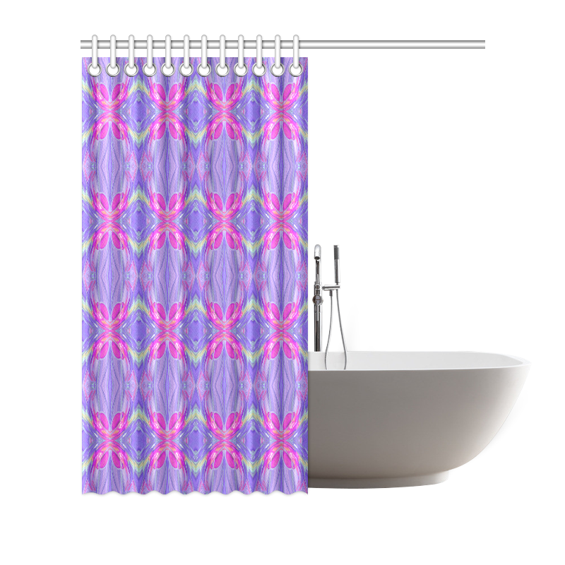 Abstract Colorful Ornament J Shower Curtain 72"x72"