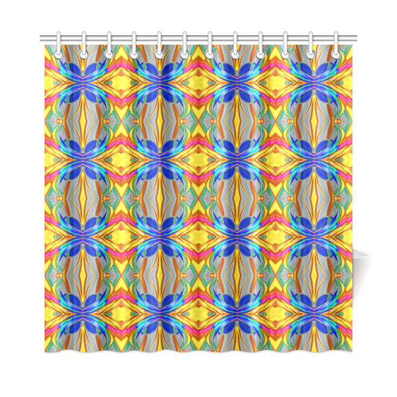 Abstract Colorful Ornament A Shower Curtain 72"x72"