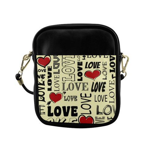 Love text design Sling Bag (Model 1627)