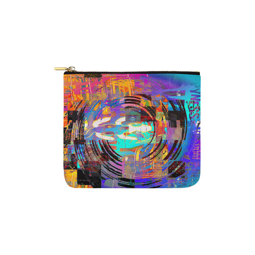 Abstract Art The Way Of Lizard multicolored Carry-All Pouch 6''x5''