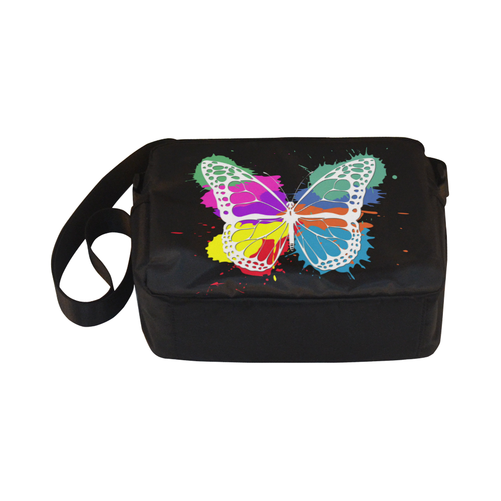 Grunge butterfly Classic Cross-body Nylon Bags (Model 1632)