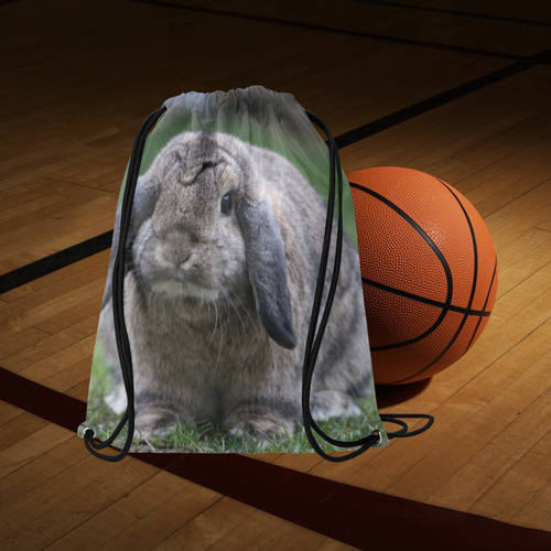 bunny by JamColors Large Drawstring Bag Model 1604 (Twin Sides)  16.5"(W) * 19.3"(H)