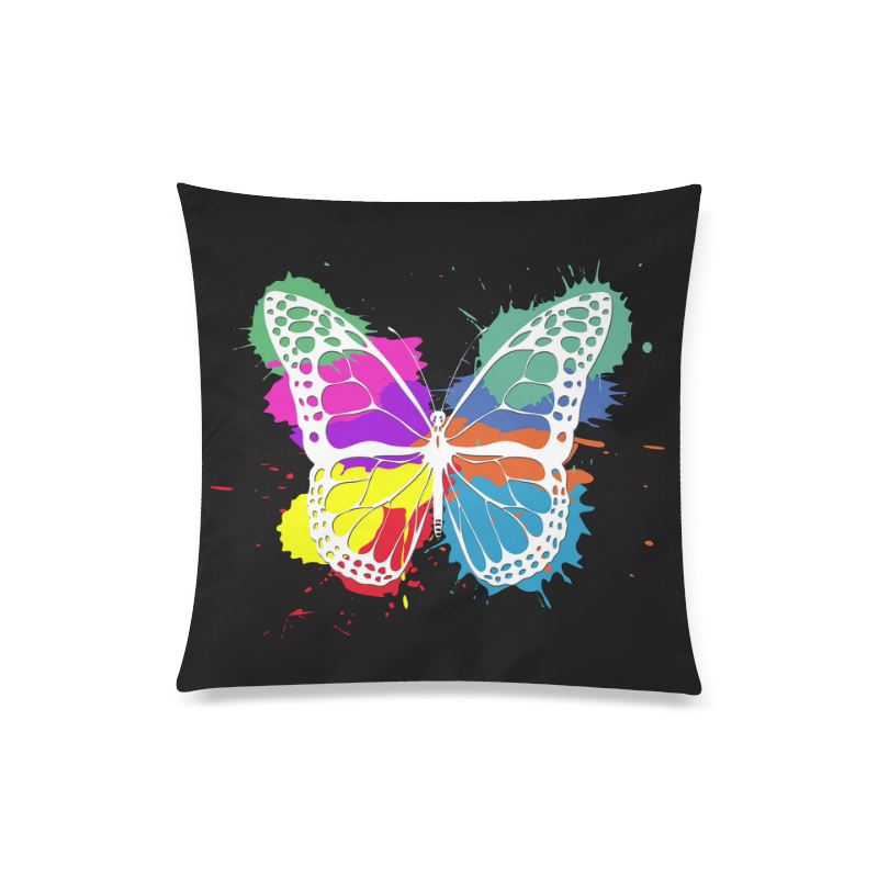 Grunge butterfly Custom Zippered Pillow Case 20"x20"(Twin Sides)