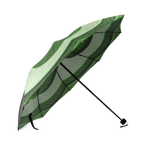 Leather-Look Irish Clover Foldable Umbrella (Model U01)