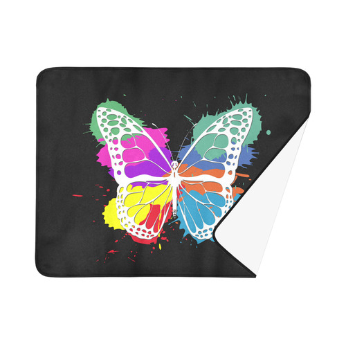 Grunge butterfly Beach Mat 78"x 60"