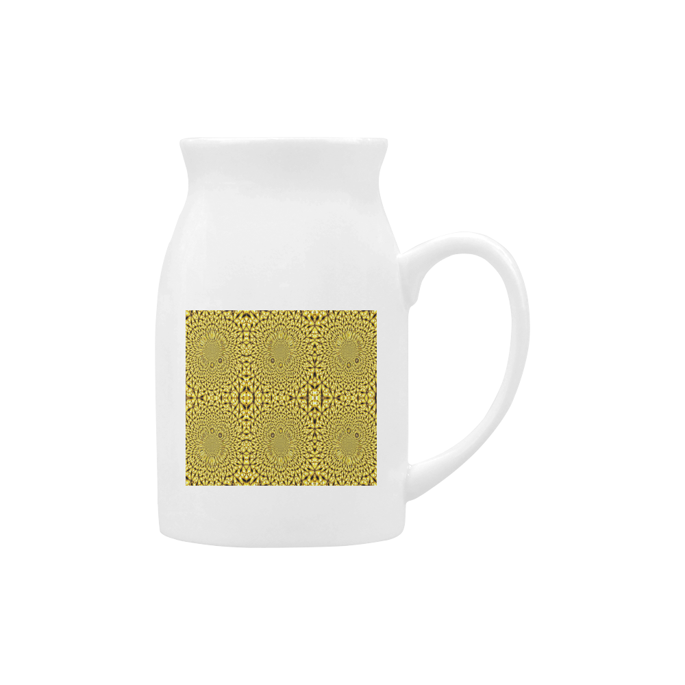 Golden Metallics Lights Kaleidoscope Mandala 1 Milk Cup (Large) 450ml