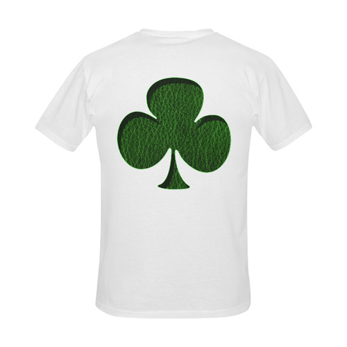 Leather-Look Irish Clover Men's Slim Fit T-shirt (Model T13)