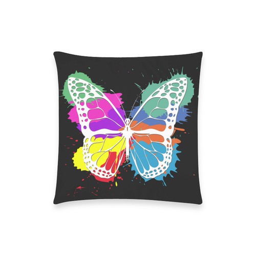Grunge butterfly Custom  Pillow Case 18"x18" (one side) No Zipper