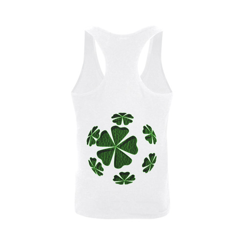 Leather-Look Irish Cloverball Plus-size Men's I-shaped Tank Top (Model T32)