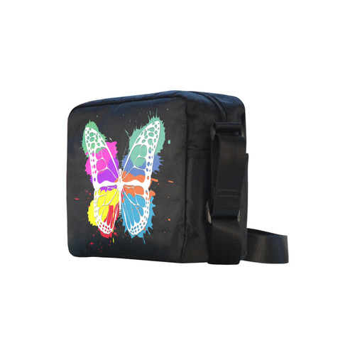 Grunge butterfly Classic Cross-body Nylon Bags (Model 1632)