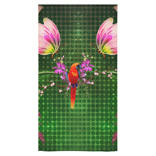 Wonderful tropical design with parrot Bath Towel 30"x56"
