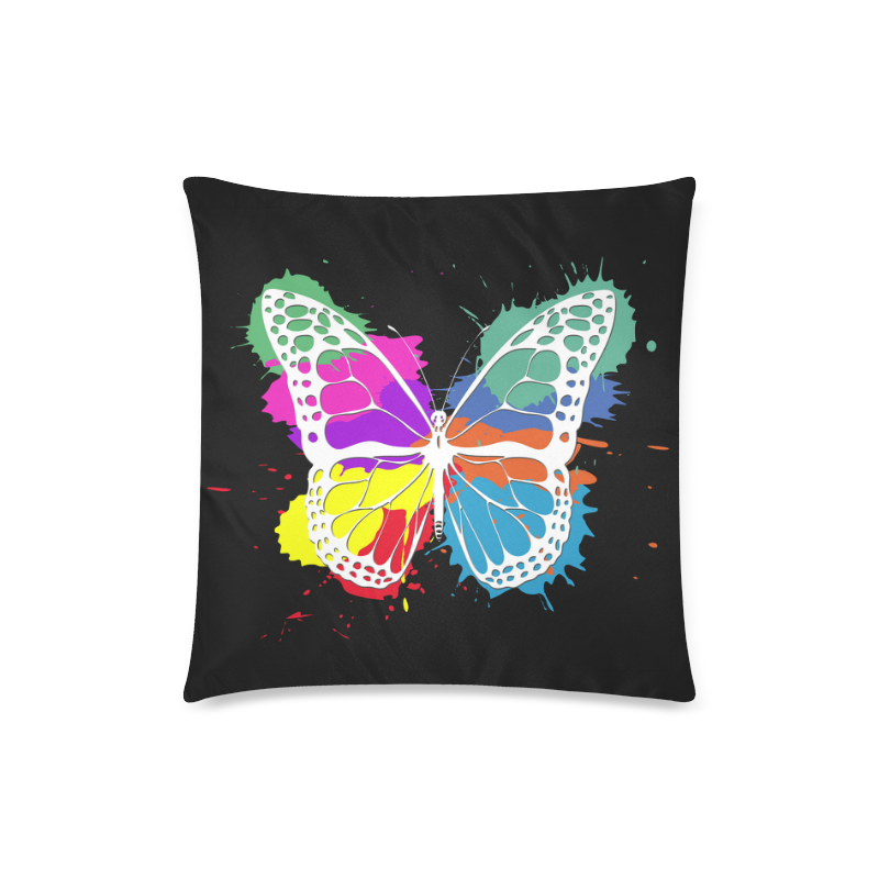 Grunge butterfly Custom Zippered Pillow Case 18"x18"(Twin Sides)