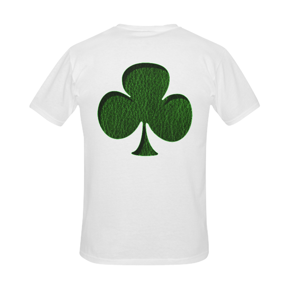 Leather-Look Irish Clover Men's Slim Fit T-shirt (Model T13)