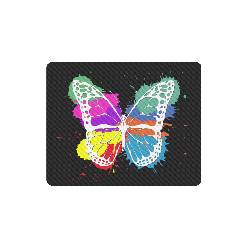 Grunge butterfly Rectangle Mousepad