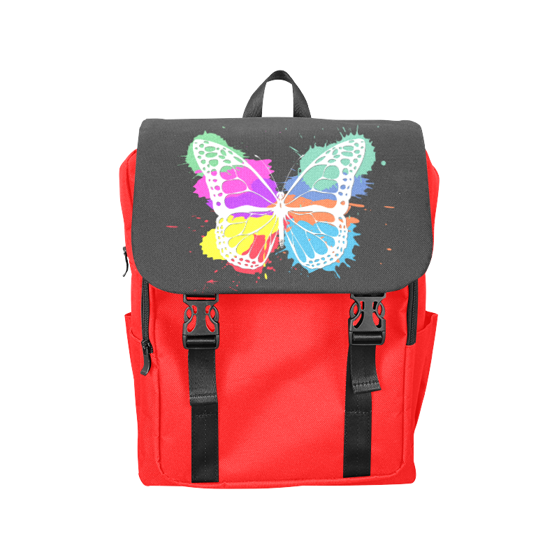 Grunge butterfly Casual Shoulders Backpack (Model 1623)