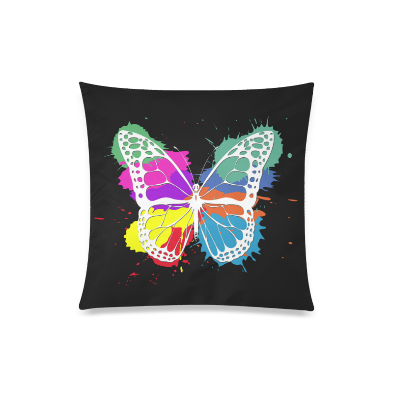 Grunge butterfly Custom Zippered Pillow Case 20"x20"(Twin Sides)