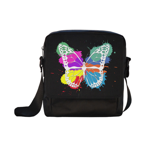 Grunge butterfly Crossbody Nylon Bags (Model 1633)