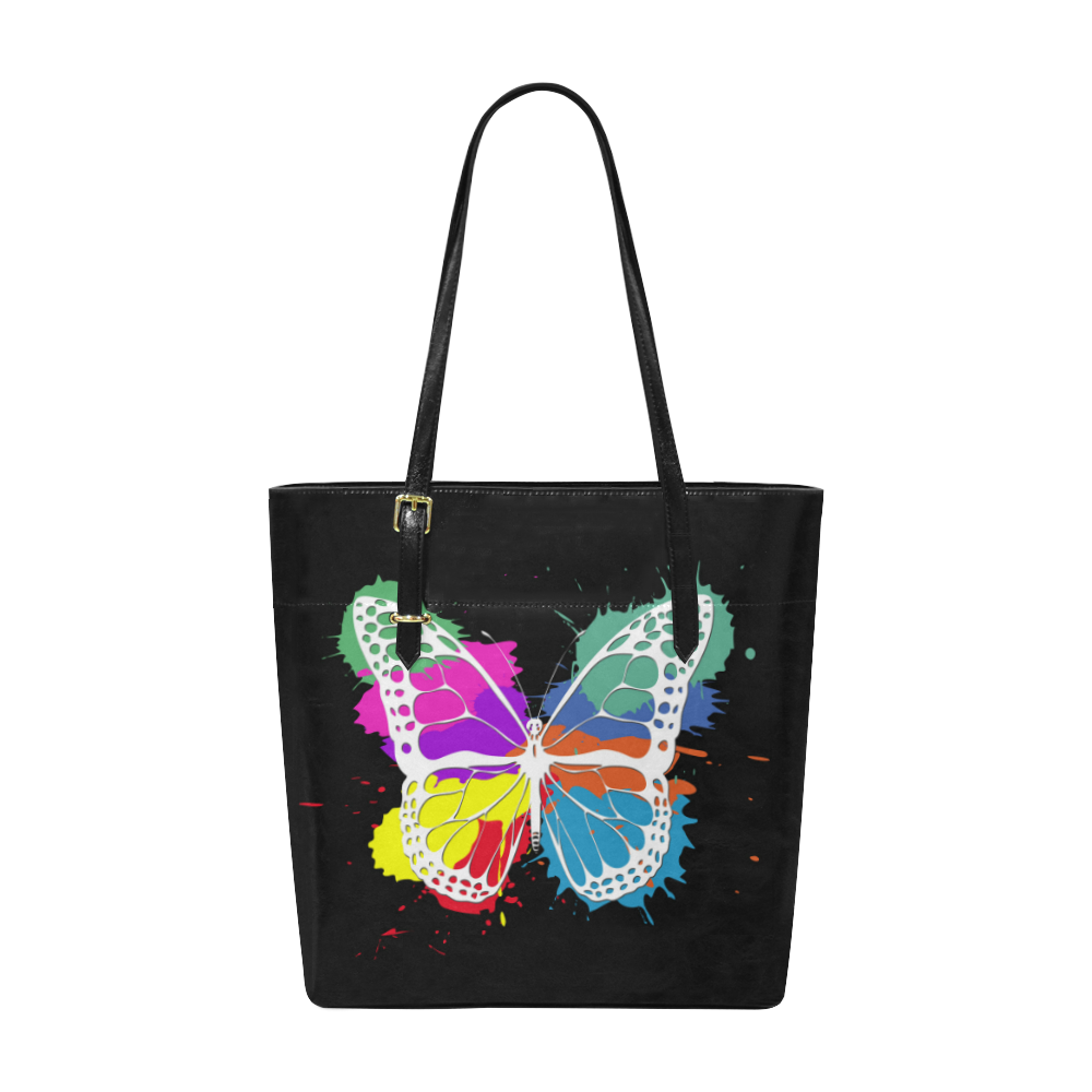 Grunge butterfly Euramerican Tote Bag/Small (Model 1655)
