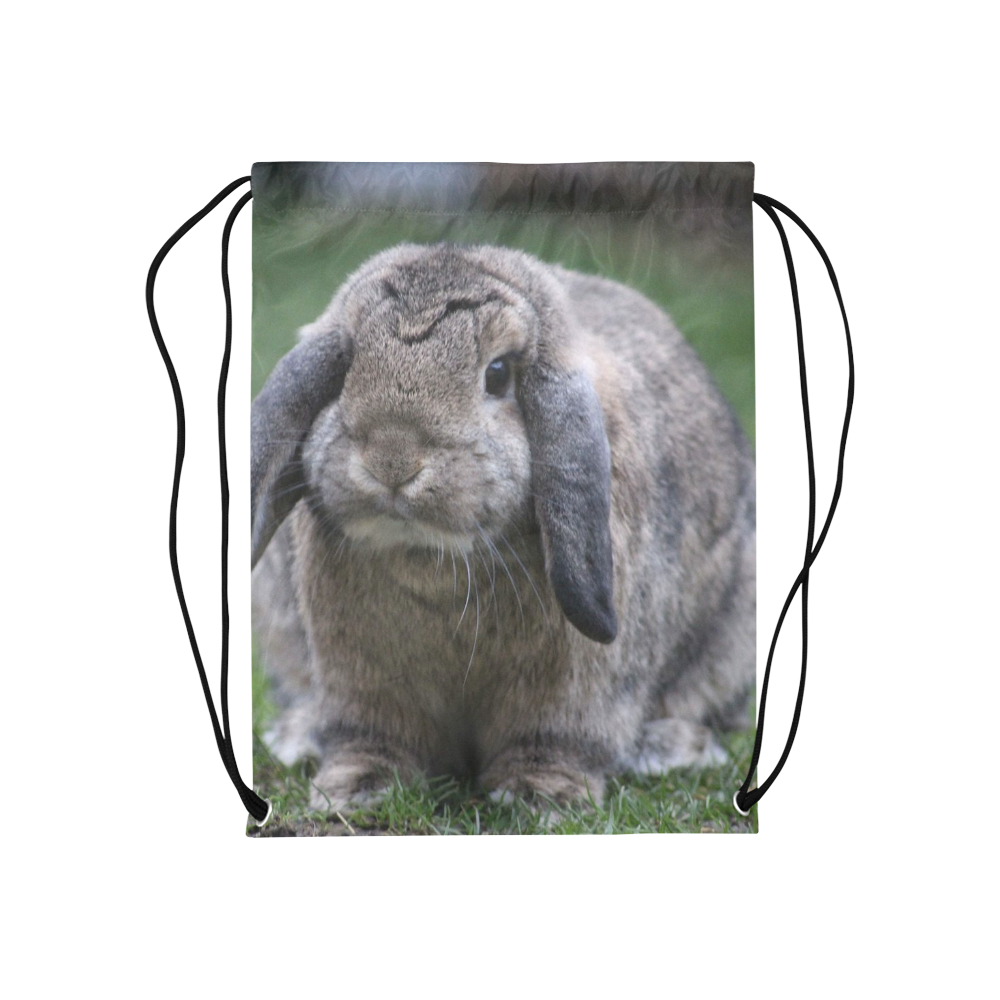 bunny by JamColors Medium Drawstring Bag Model 1604 (Twin Sides) 13.8"(W) * 18.1"(H)