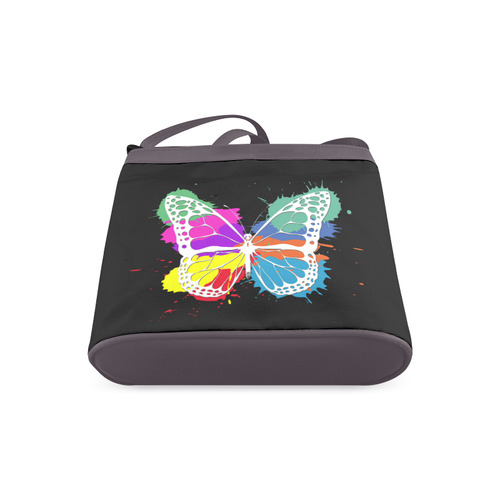 Grunge butterfly Crossbody Bags (Model 1613)