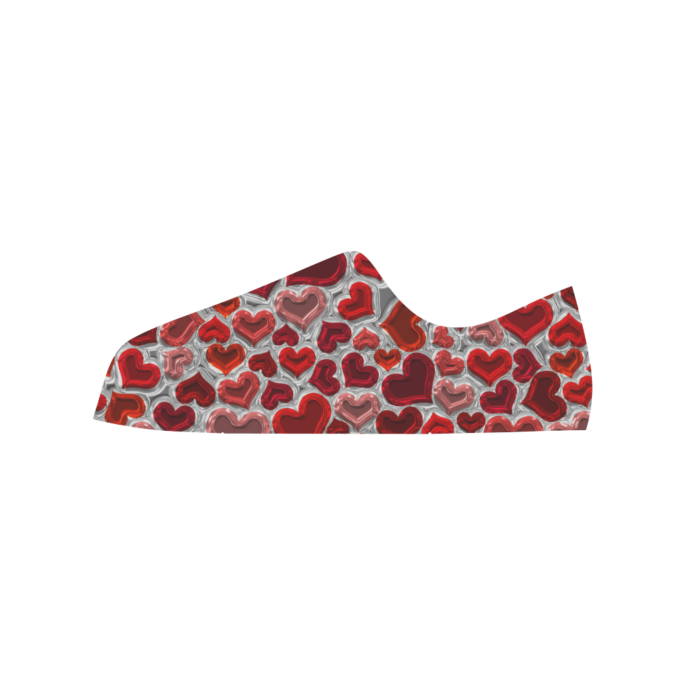 Heart_20160912_by_JAMColors Low Top Canvas Shoes for Kid (Model 018)
