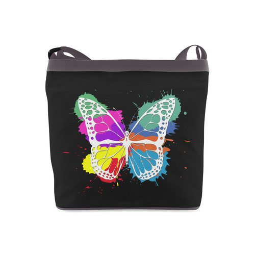 Grunge butterfly Crossbody Bags (Model 1613)