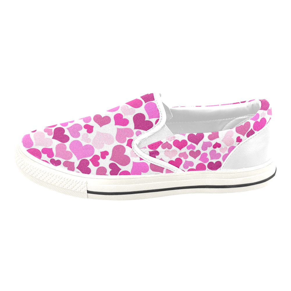 Heart_20170107_by_JAMColors Slip-on Canvas Shoes for Kid (Model 019)
