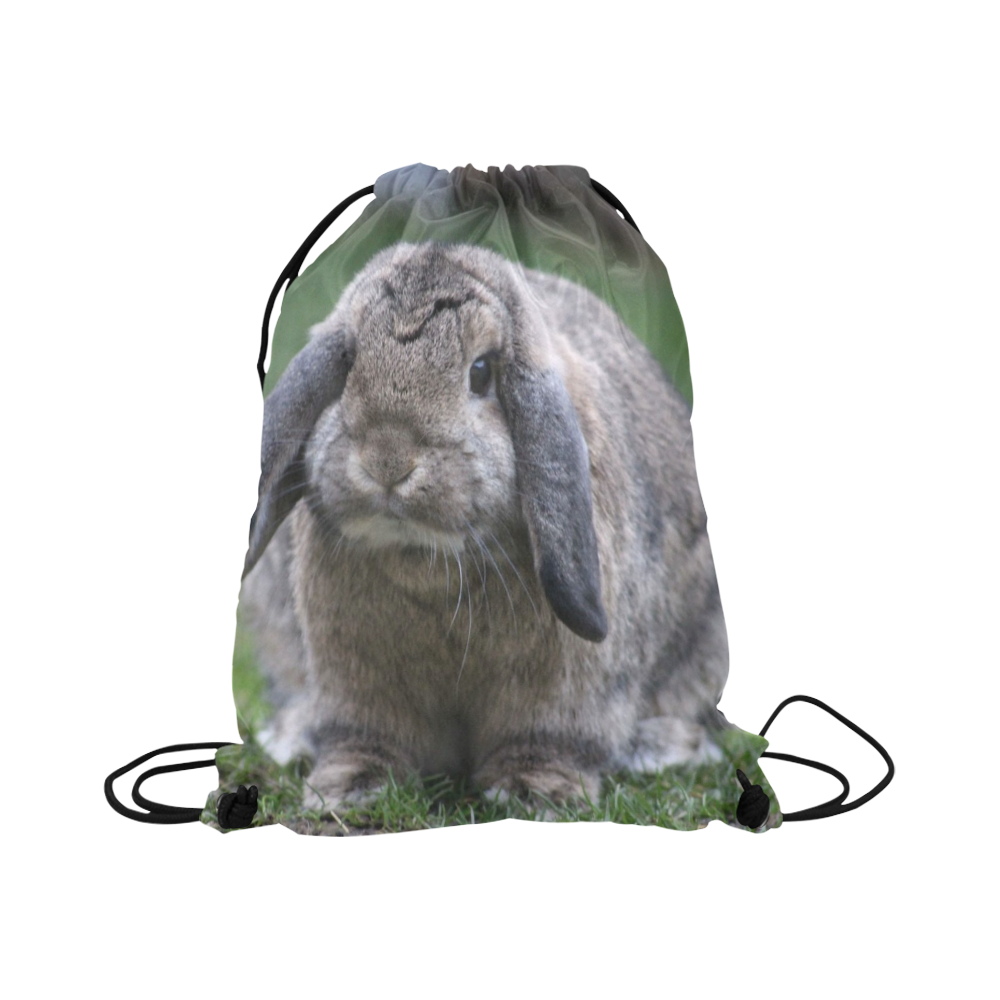bunny by JamColors Large Drawstring Bag Model 1604 (Twin Sides)  16.5"(W) * 19.3"(H)