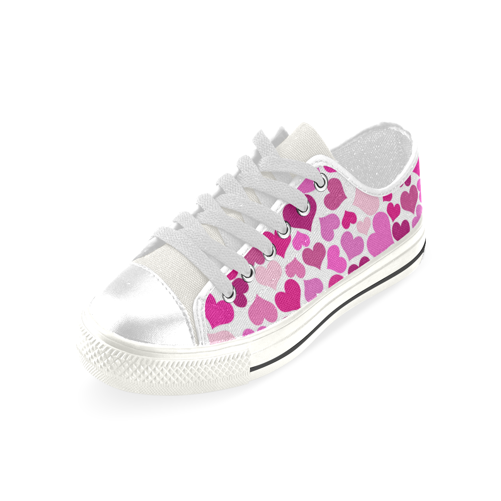Heart_20170107_by_JAMColors Low Top Canvas Shoes for Kid (Model 018)