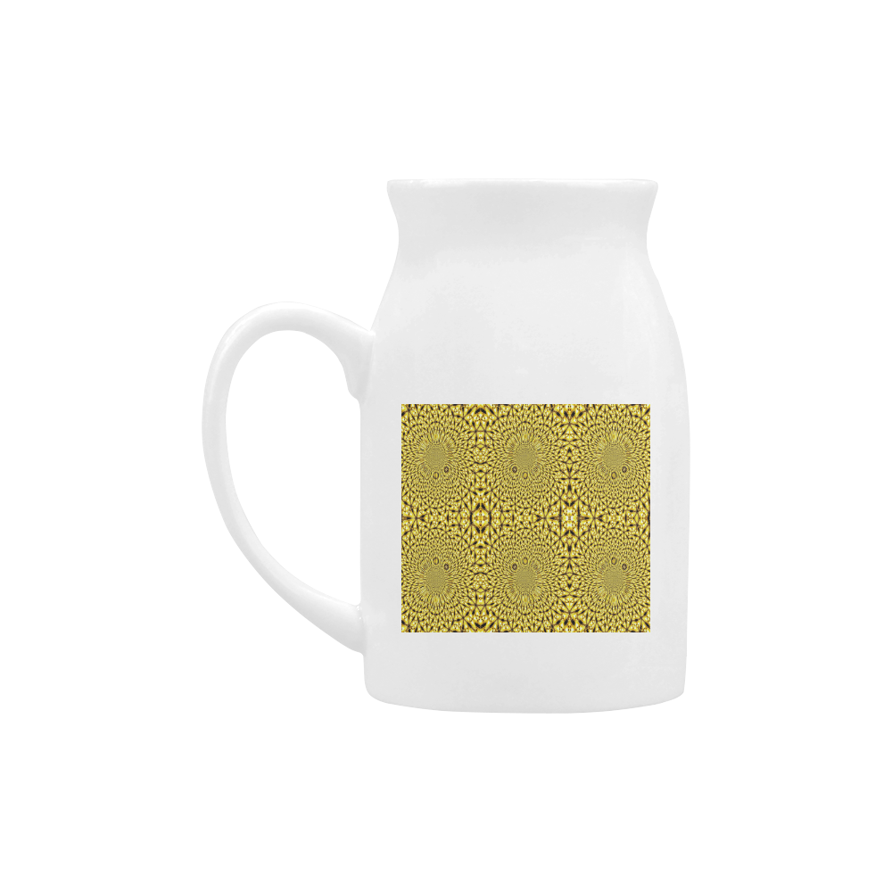 Golden Metallics Lights Kaleidoscope Mandala 1 Milk Cup (Large) 450ml