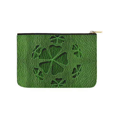 Leather-Look Irish Cloverball Carry-All Pouch 9.5''x6''