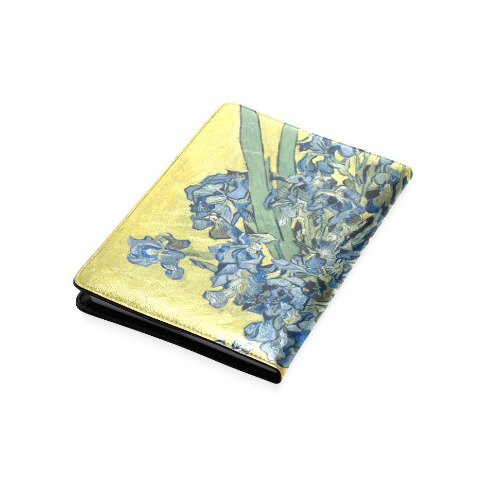 Van Gogh Irises Yellow Background Custom NoteBook A5