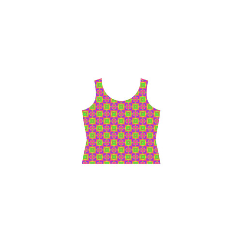 sweet little pattern C by FeelGood Sleeveless Splicing Shift Dress(Model D17)