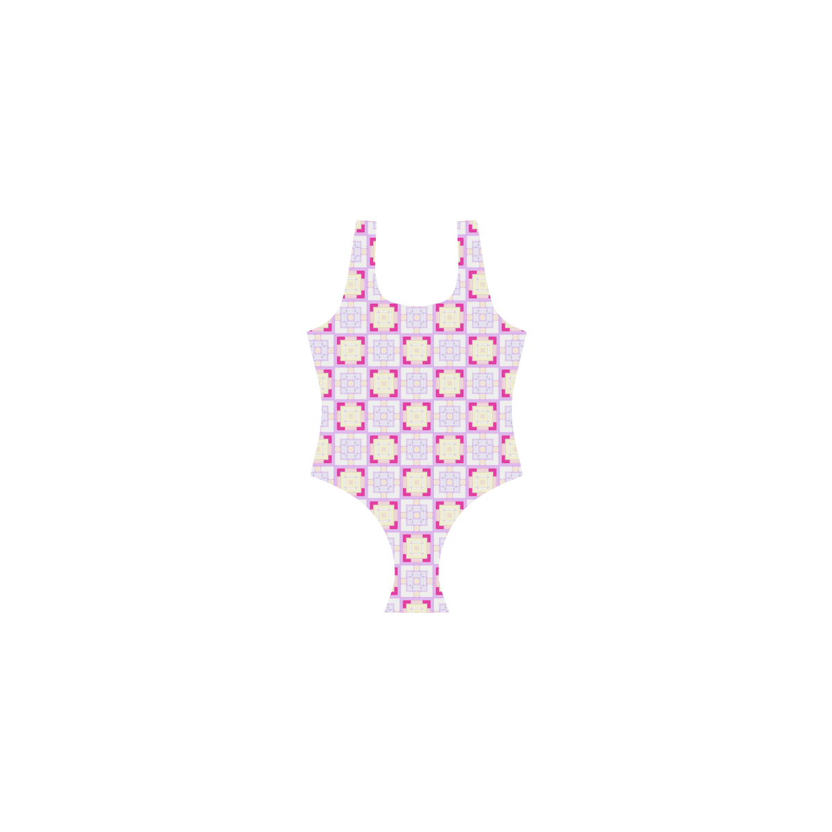 sweet little pattern  F by FeelGood Vest One Piece Swimsuit (Model S04)