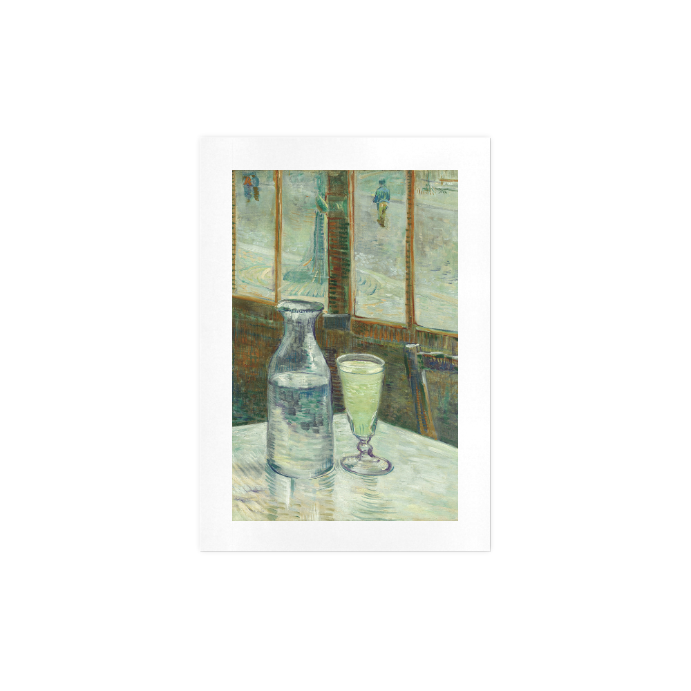 Van Gogh Cafe Table with Absinthe Art Print 7‘’x10‘’