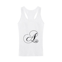 Alphabet A - Jera Nour Men's I-shaped Tank Top (Model T32)