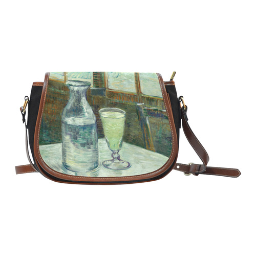 Van Gogh Cafe Table with Absinthe Saddle Bag/Small (Model 1649)(Flap Customization)