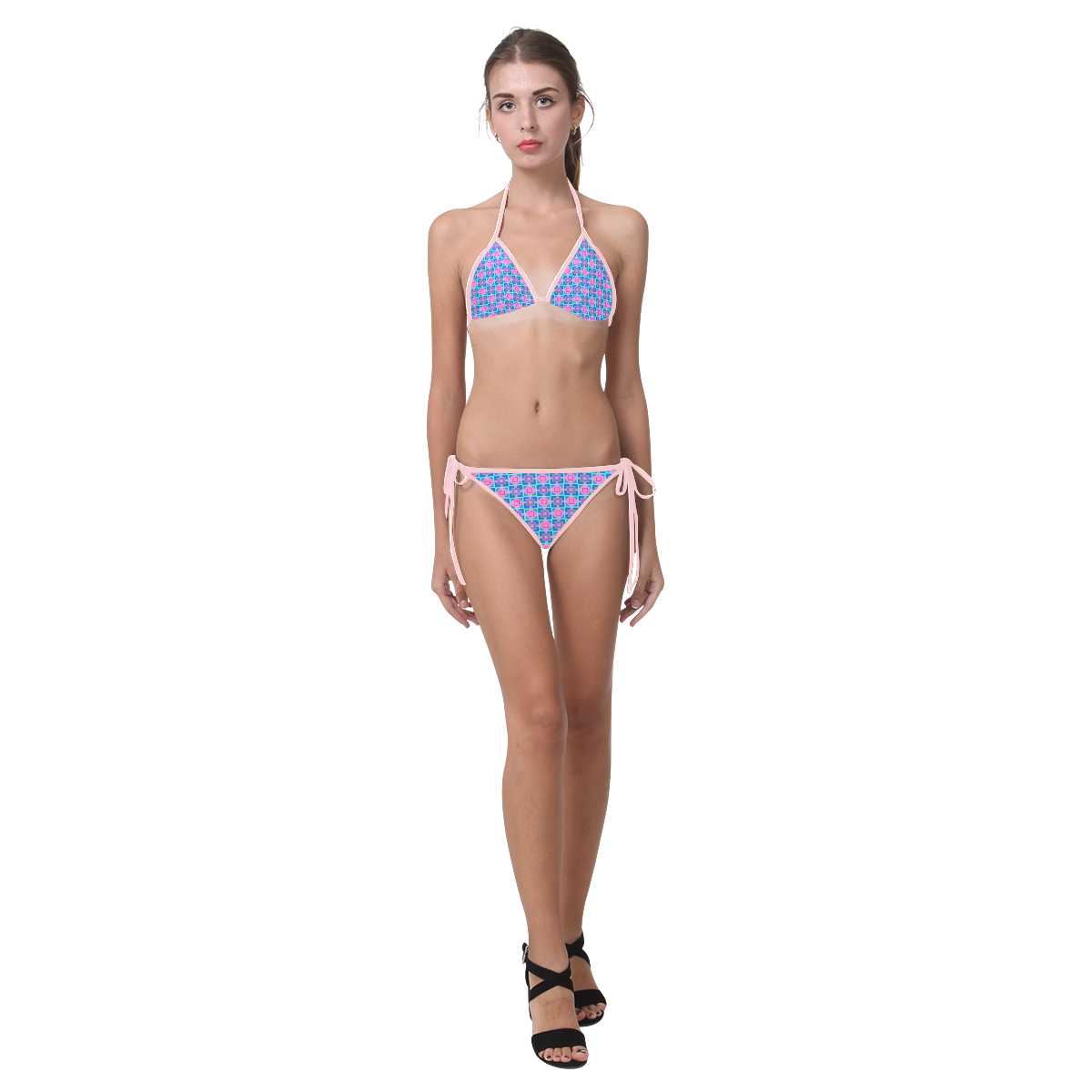 sweet little pattern B by FeelGood Custom Bikini Swimsuit (Model S01)