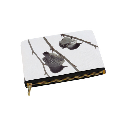 Winter Birds Carry-All Pouch 9.5''x6''